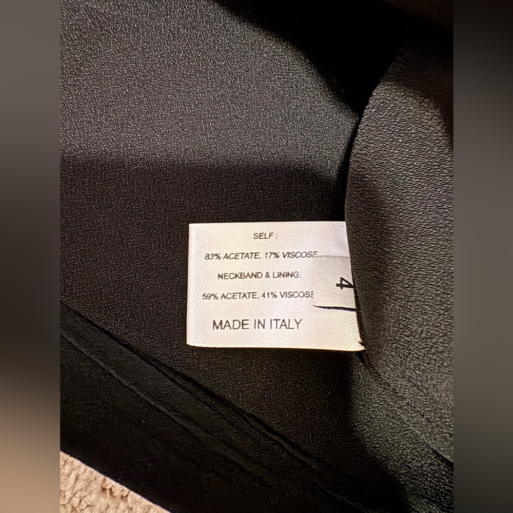 Proenza Schouler Black Structured Cropped Top Made in Italy size 4 - Picture 3 of 4